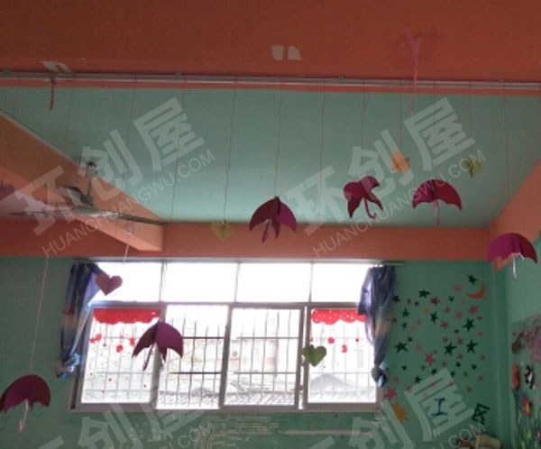 幼儿园简约手工小伞吊挂饰