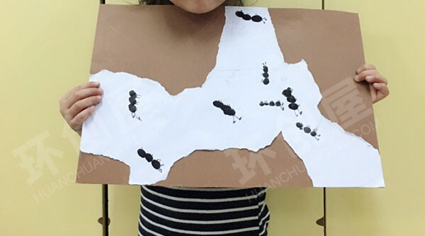 幼儿园蚂蚁主题绘画作品展示图片