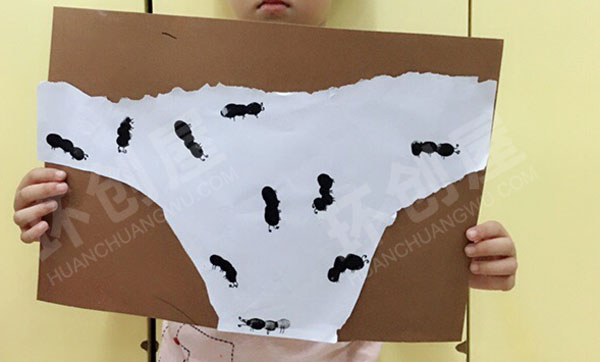 幼儿园蚂蚁主题绘画作品展示图片