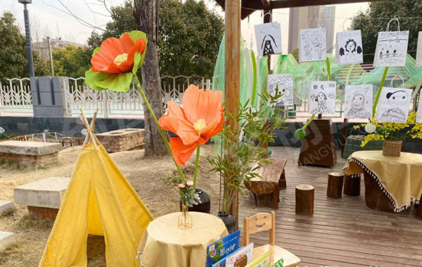 幼儿园户外环创母亲节包包世界大花展板图片