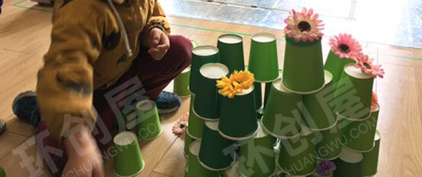 幼儿园纸杯创意建构作品图片