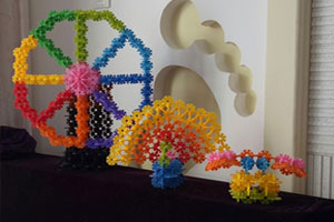 幼儿园雪花片积木建构作品图片