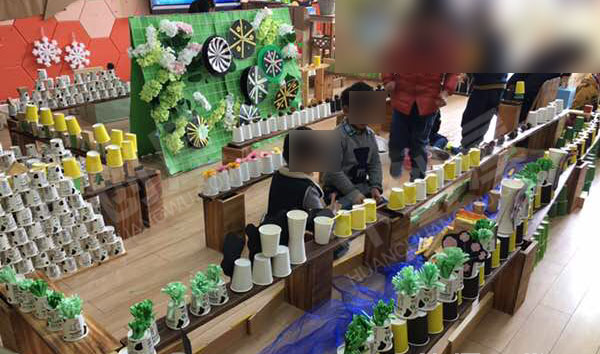 幼儿园纸杯创意建构作品图片