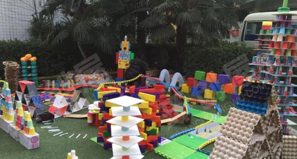 幼儿园户外大型建构活动图片