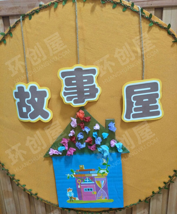 幼儿园阅读区创意墙面小小故事屋图片