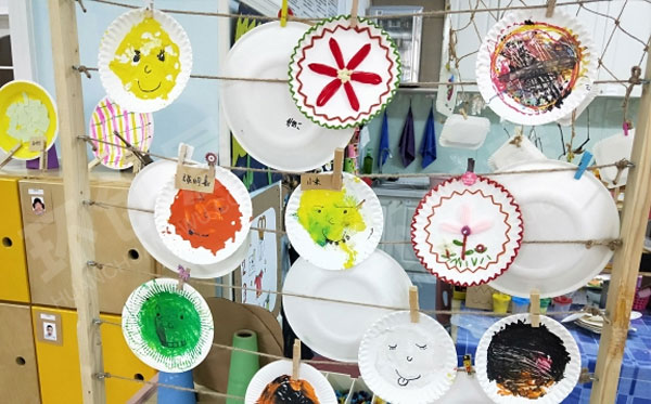 幼儿园美工区各种美工材料作品图片
