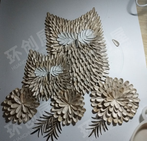 幼儿园美工区瓜子壳贴猫头鹰图片
