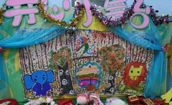 幼儿园角色游戏开心小舞台图片