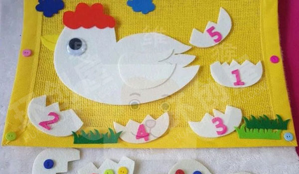 幼儿园益智区不织布手工好玩教玩具图片