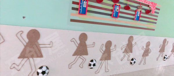 幼儿园足球校园足球特色主题墙图片