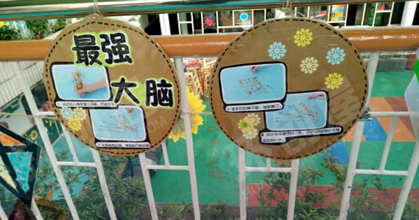 幼儿园走廊护栏游戏牌图片