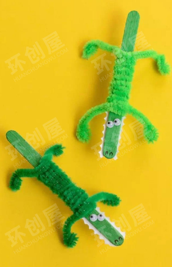 幼儿园毛根扭扭棒可爱小动物作品展示图片