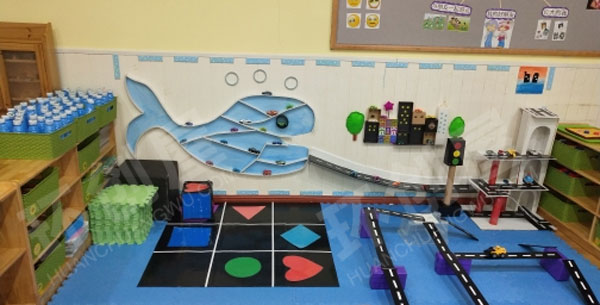 幼儿园建构区鲨鱼停车场图片