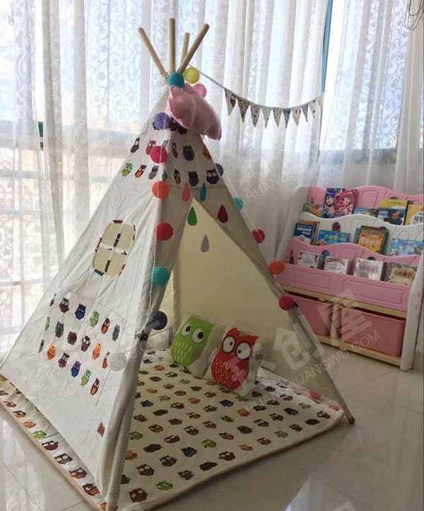 幼儿园阅读区帐篷系列图书角图片