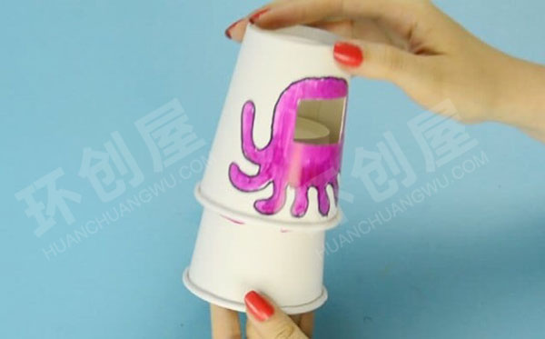 幼儿园美工区手工表情怪趣的八爪鱼图片
