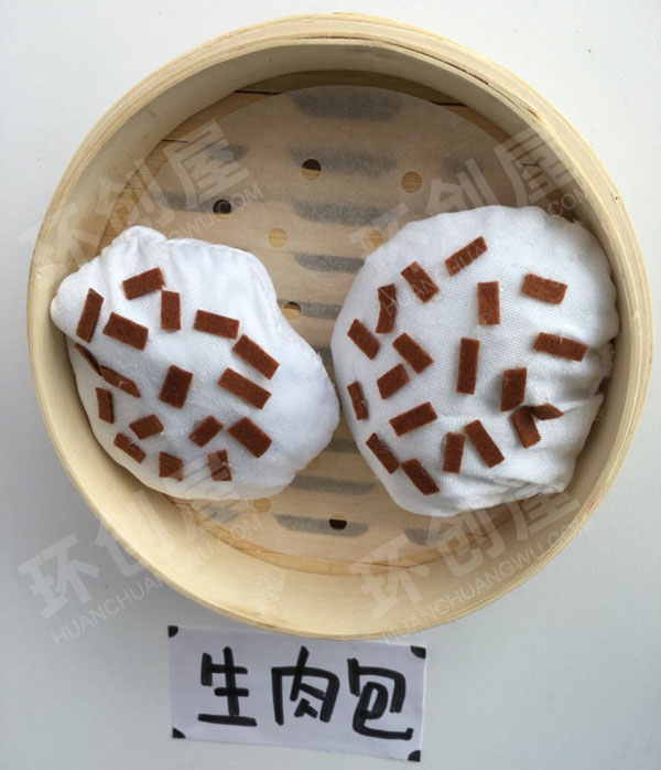 幼儿园角色游戏不织布手工传统小吃图片
