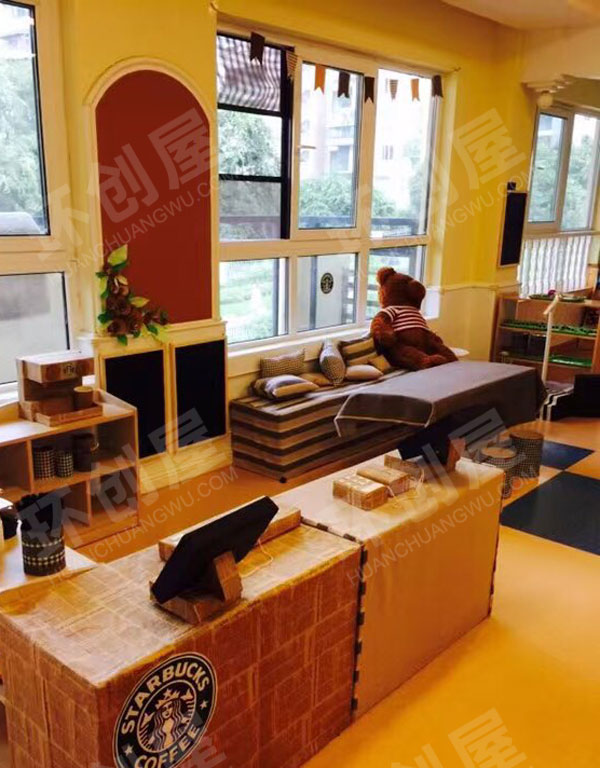 幼儿园角色游戏小洁咖啡店图片