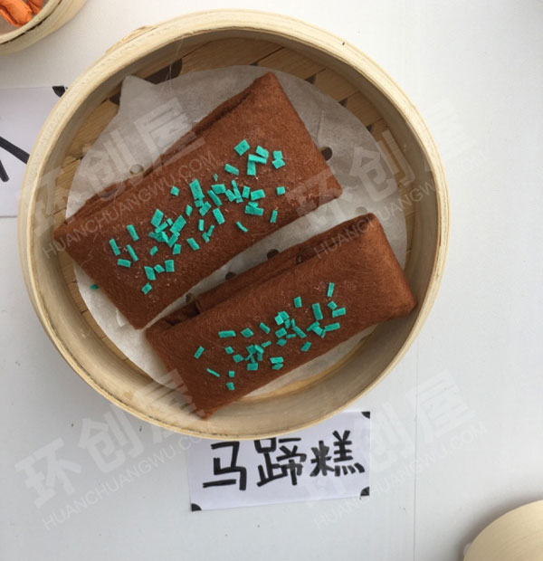 幼儿园角色游戏不织布手工传统小吃图片