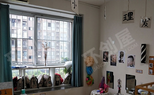 幼儿园角色游戏小小美发店图片