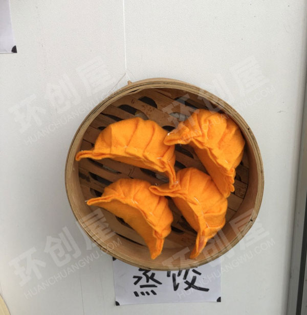 幼儿园角色游戏不织布手工传统小吃图片