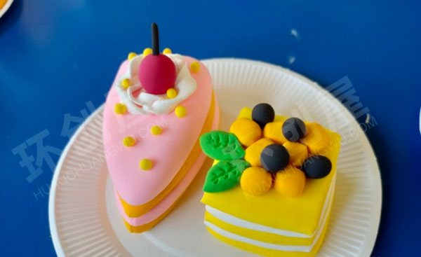 幼儿园角色游戏粘土手工美食城图片