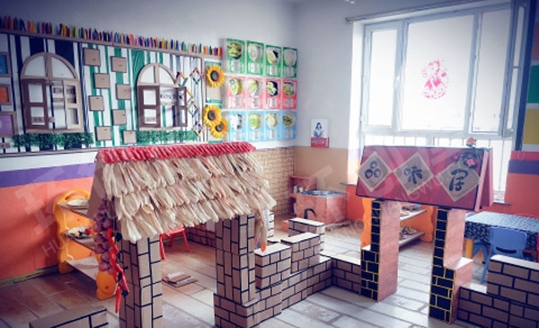 幼儿园角色游戏农村乡土风情的环创图片