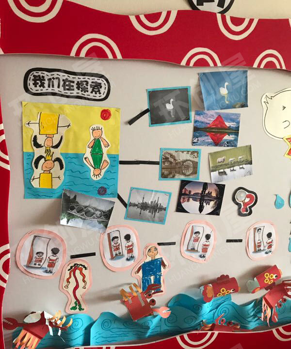 幼儿园主题墙环创有趣的水图片