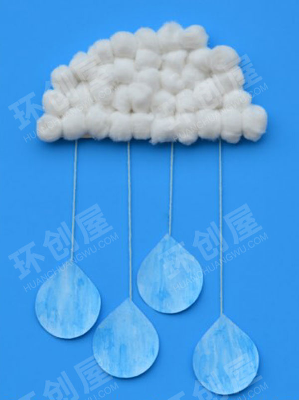 幼儿园手工雨天挂饰图片