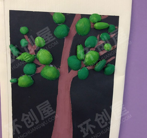 幼儿园一年四季贝壳装饰画挂饰图片