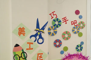 幼儿园走廊墙面区域牌图片2张