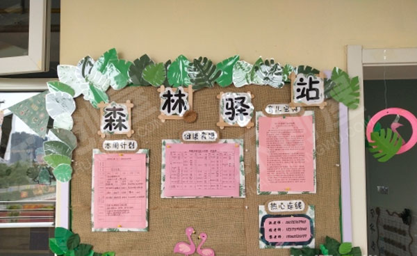 幼儿园家园联系栏森林驿站图片