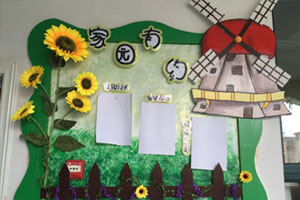 幼儿园绿色田园风家园有约图片2张