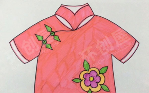 幼儿园美工区少数民族传统服饰纯手工绘制图片