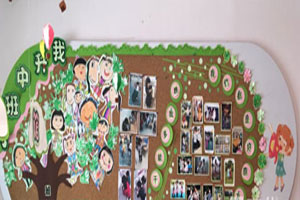 幼儿园我升中班了主题墙图片2张