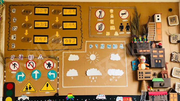 幼儿园森系小清新风格主题墙图片