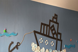 幼儿园环创地中海风格主题墙图片