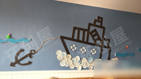 幼儿园环创地中海风格主题墙图片