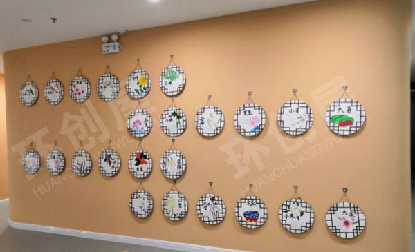 幼儿园手工绘制二十四节气墙面布置图片