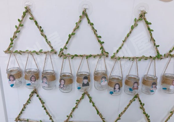 幼儿园快乐的许愿瓶田园风吊饰图片