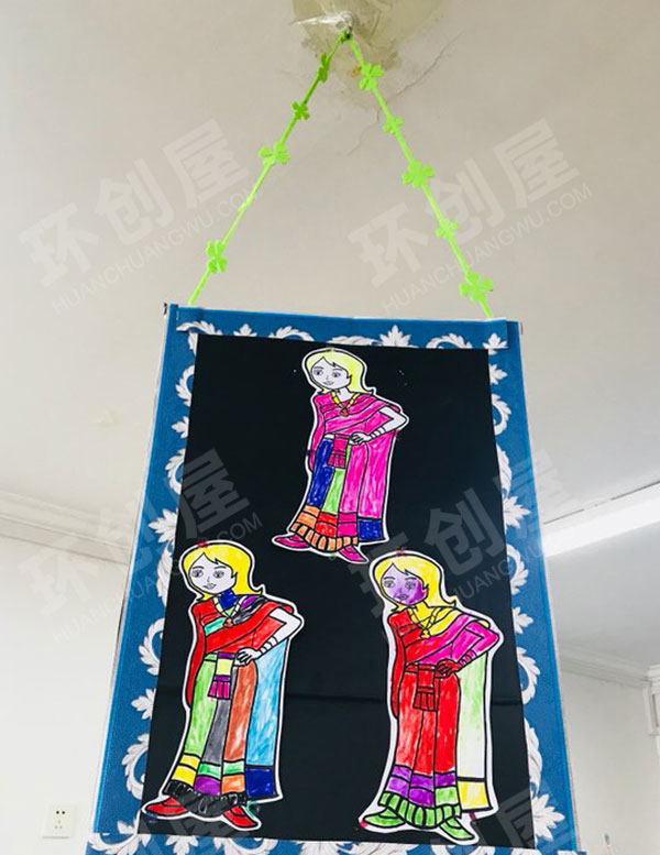 幼儿园创意泰国主题吊挂饰图片