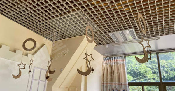 幼儿园绿植星星月亮手工吊挂饰图片