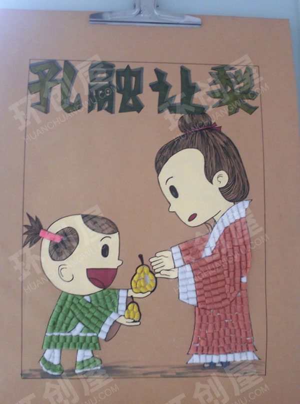 幼儿园成语装饰画中国风挂饰图片
