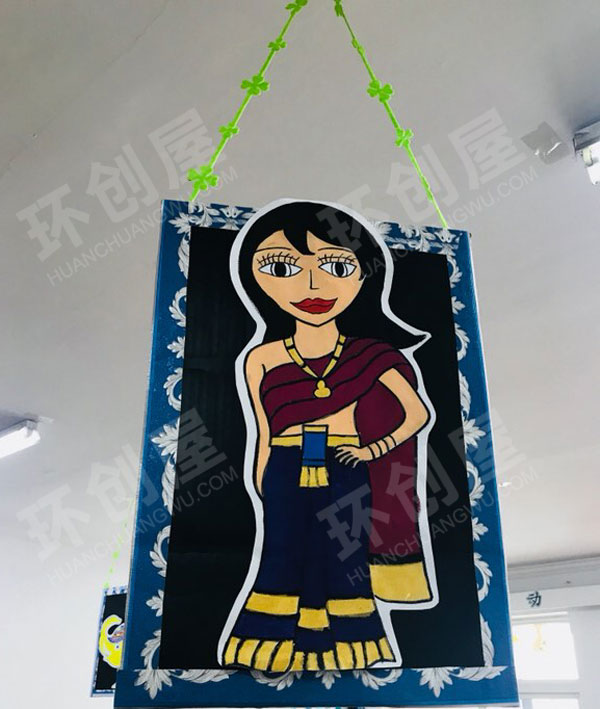 幼儿园创意泰国主题吊挂饰图片