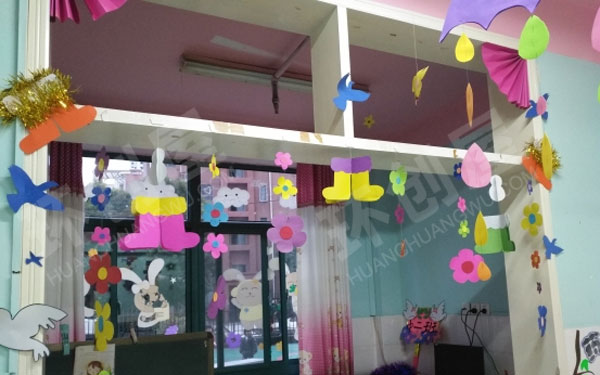 幼儿园圣诞节门窗主题吊挂饰图片