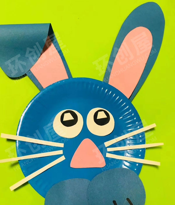 幼儿园废物利用纸盘动物卡通手工窗户贴图片