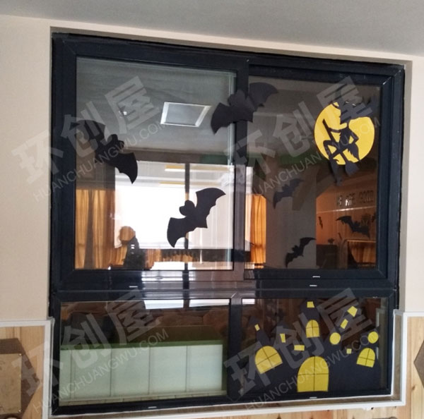 幼儿园万圣节门窗主题图片