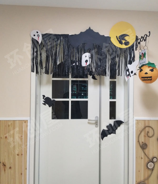 幼儿园万圣节门窗主题图片