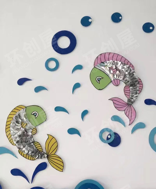 幼儿园走廊墙面来自深海的你主题图片