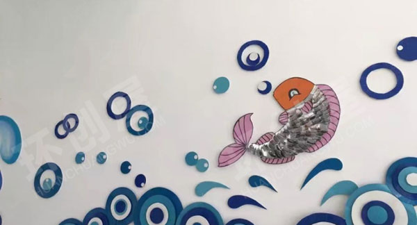 幼儿园走廊墙面来自深海的你主题图片