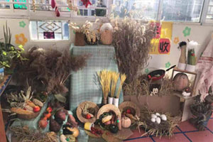 幼儿园秋天的大丰收走廊布置图片3张